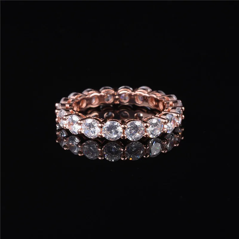 925 Sterling Silver Round Cut Engagement Ring