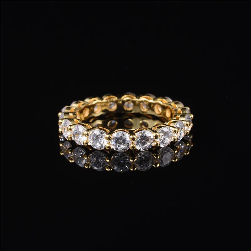 925 Sterling Silver Round Cut Engagement Ring