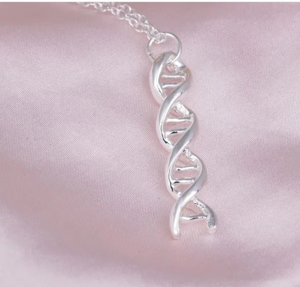Simple Caffeine Molecule Structure Necklace