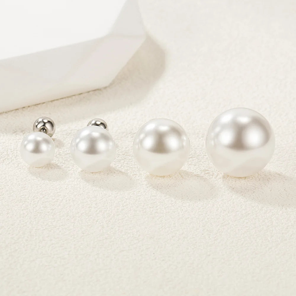 Luxury 925 Sterling Silver Pearls Earrings