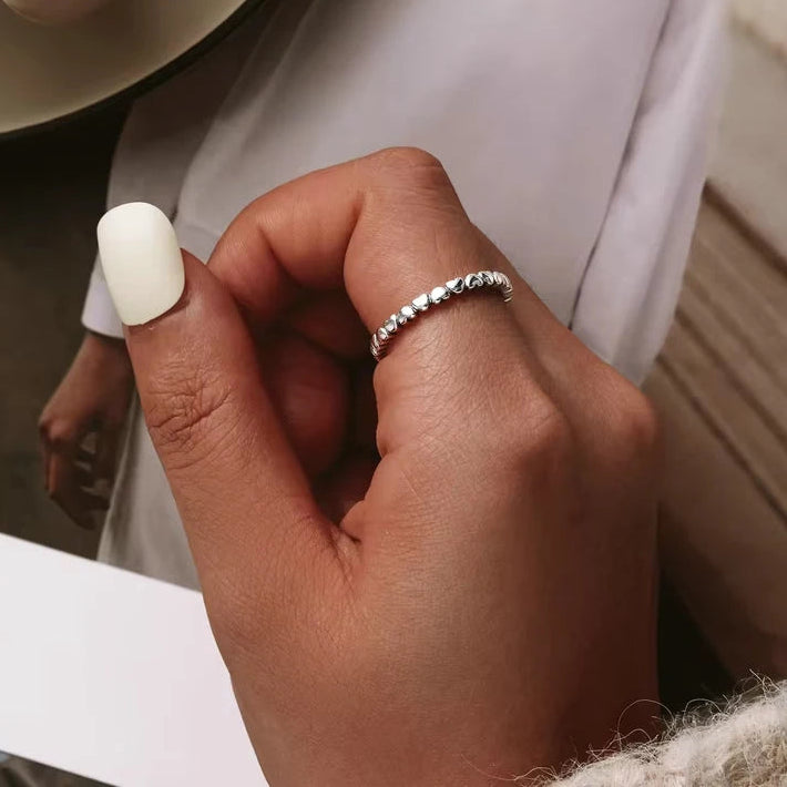 925 Sterling Silver Forever Love Heart Ring