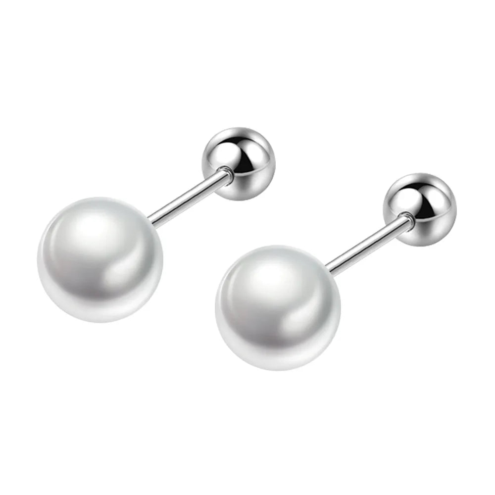 Luxury 925 Sterling Silver Pearls Earrings