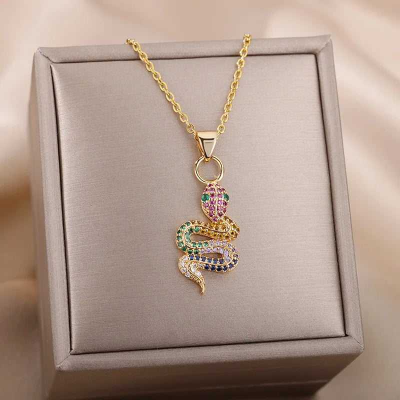 Snake Pendant Necklace