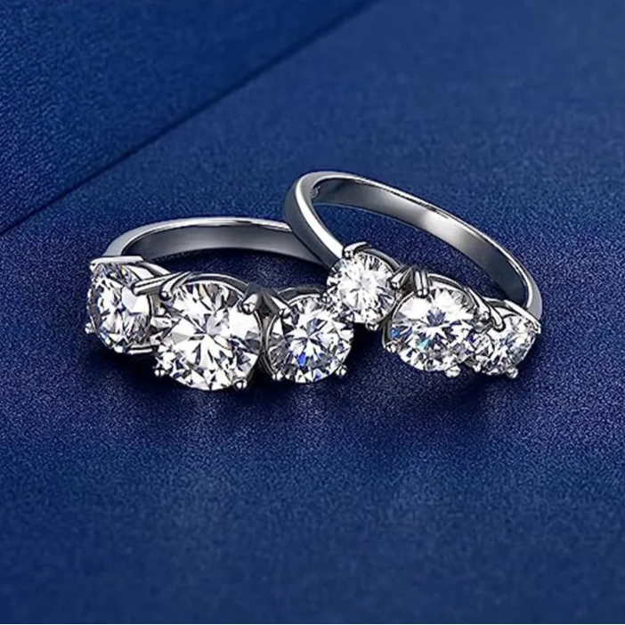 Fashion AAA Rhinestone Sterling Silver Ring