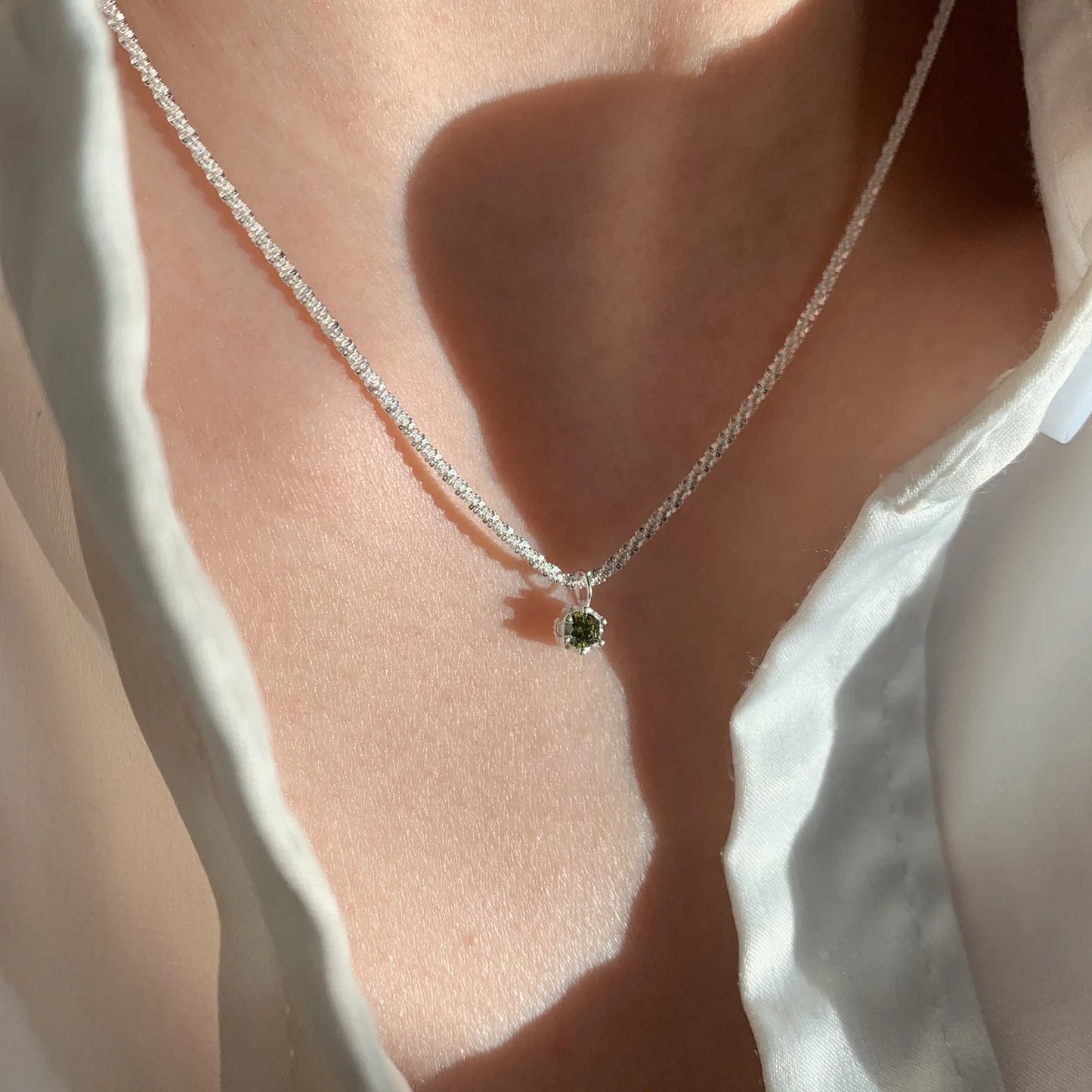 Natural Freshwater Pearl 925 Sterling Silver Necklace