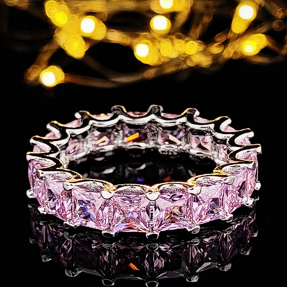925 Sterling Silver Round Cut Engagement Ring