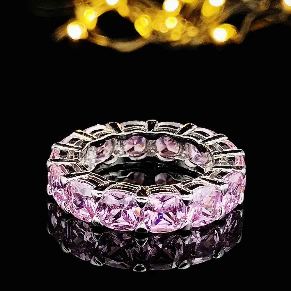 925 Sterling Silver Round Cut Engagement Ring