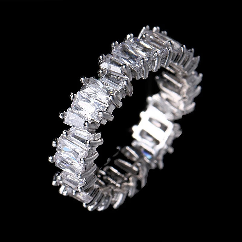 925 Sterling Silver Round Cut Engagement Ring