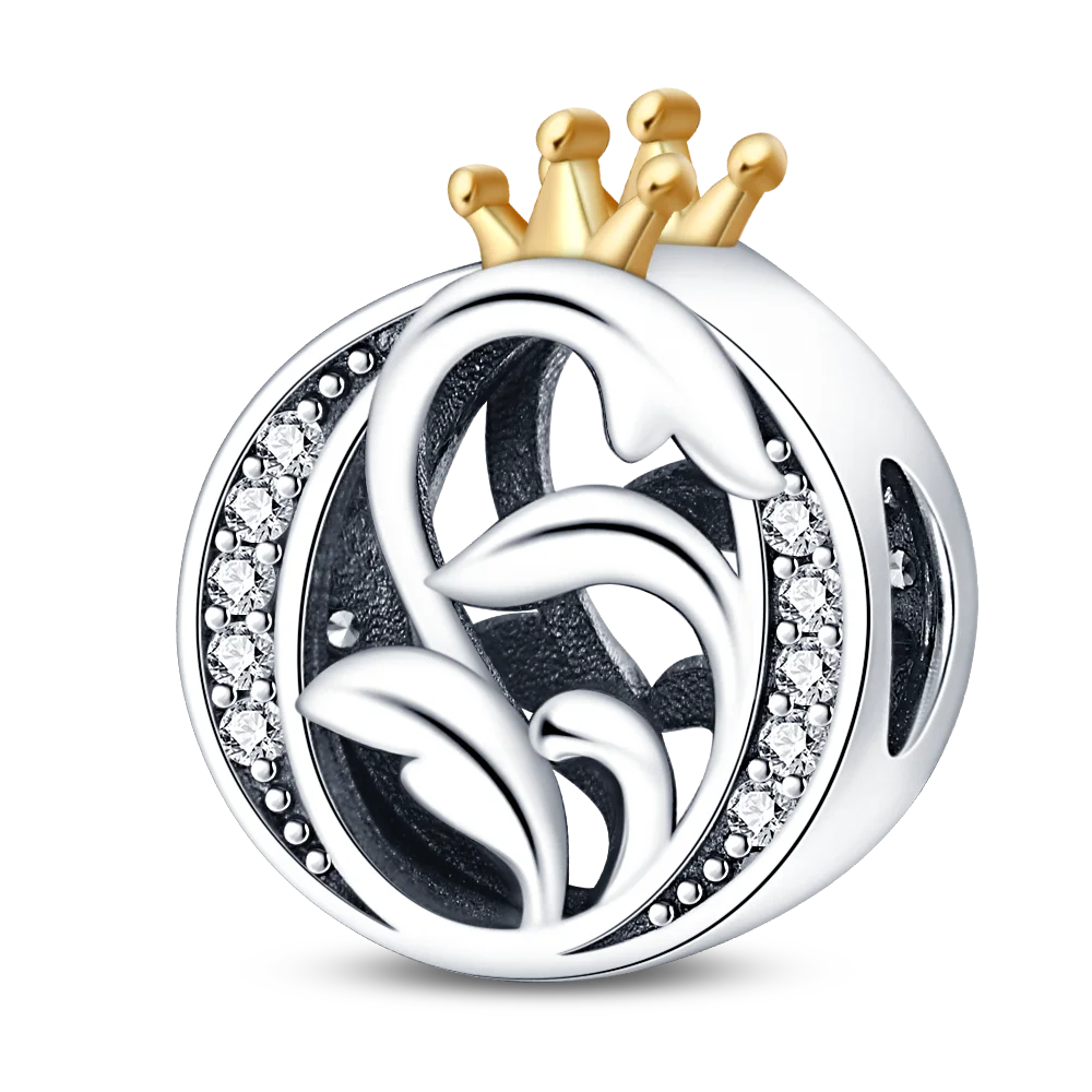 26 Letter silver and Gold Color Pendant Necklace