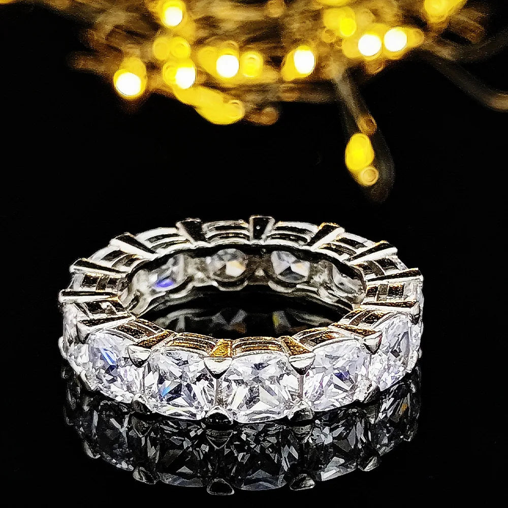 925 Sterling Silver Round Cut Engagement Ring
