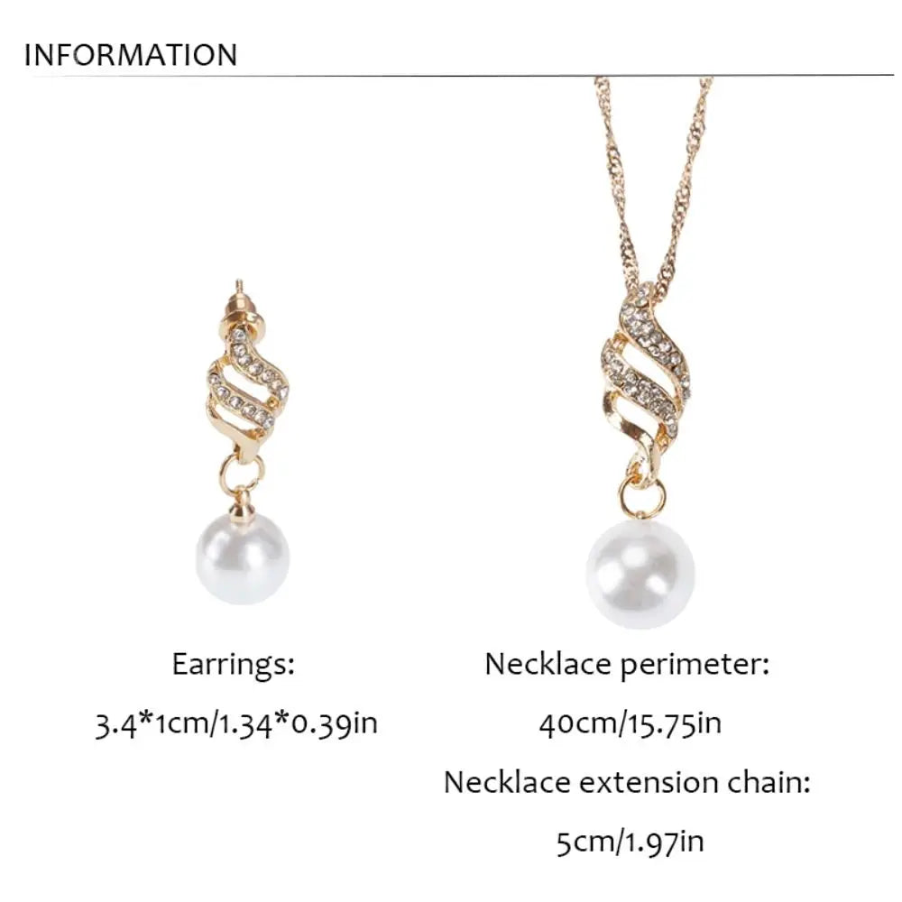 Classic Pearl Jewelry Set