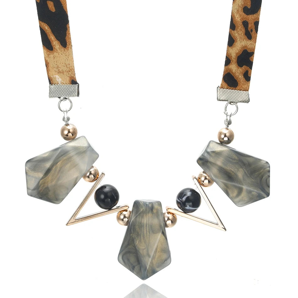 Colourful Wooden Blocks Necklaces & Pendants
