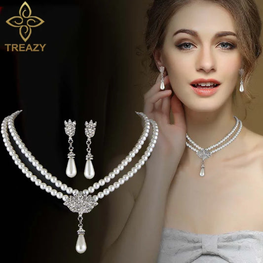 Pearl Bridal Jewelry Set