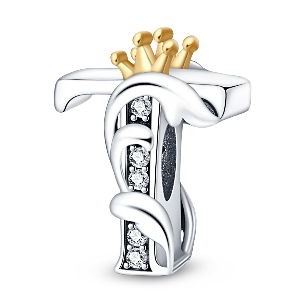 26 Letter silver and Gold Color Pendant Necklace