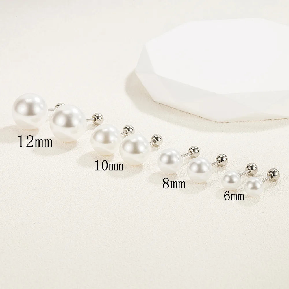 Luxury 925 Sterling Silver Pearls Earrings