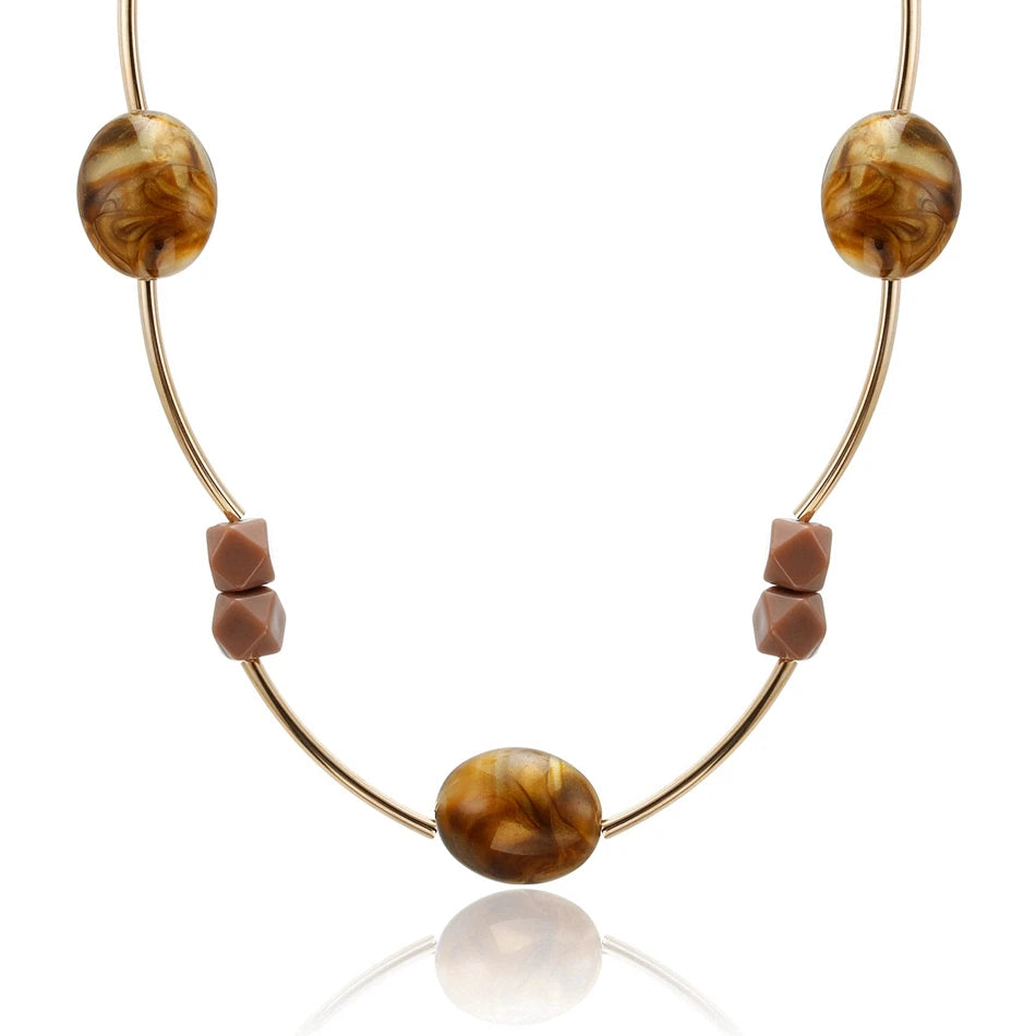 Colourful Wooden Blocks Necklaces & Pendants