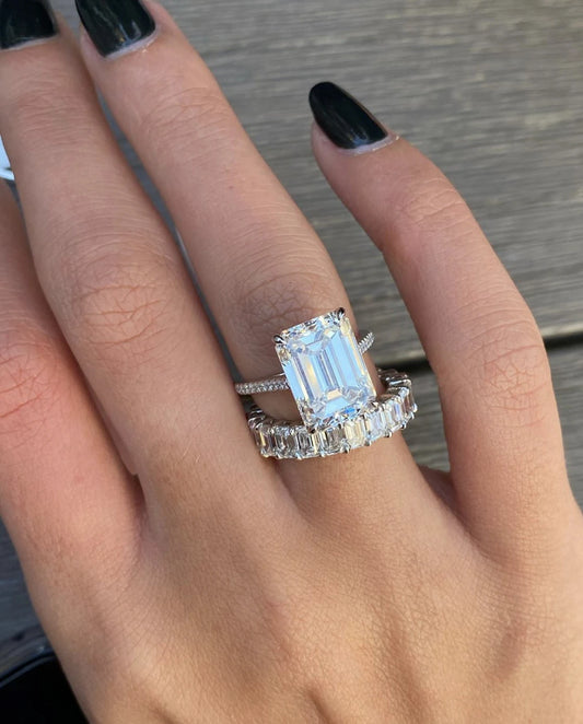 925 Sterling Silver Round Cut Engagement Ring