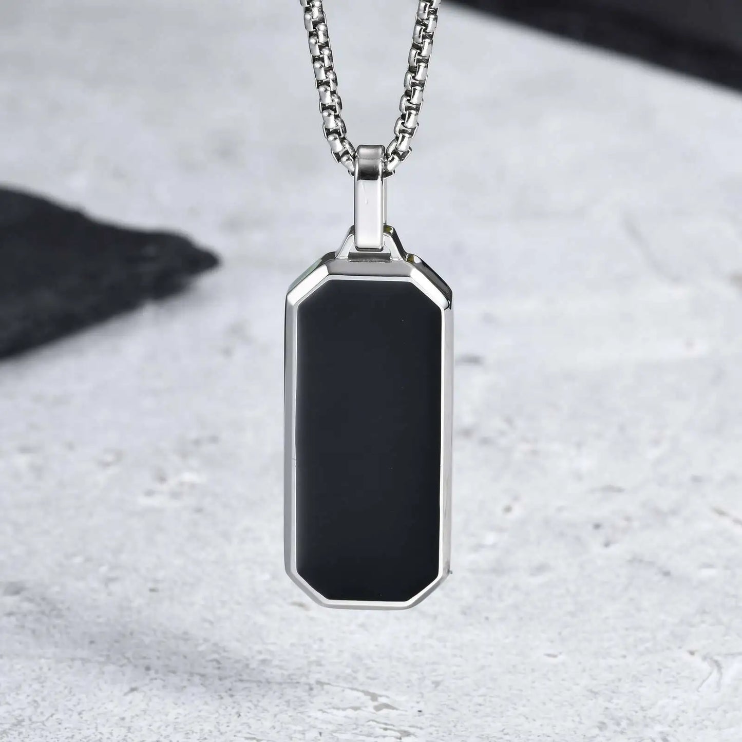 Geometric Square Necklace