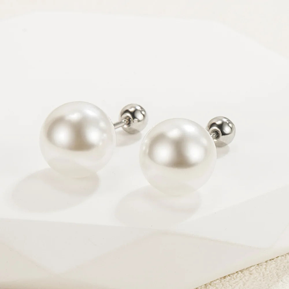 Luxury 925 Sterling Silver Pearls Earrings