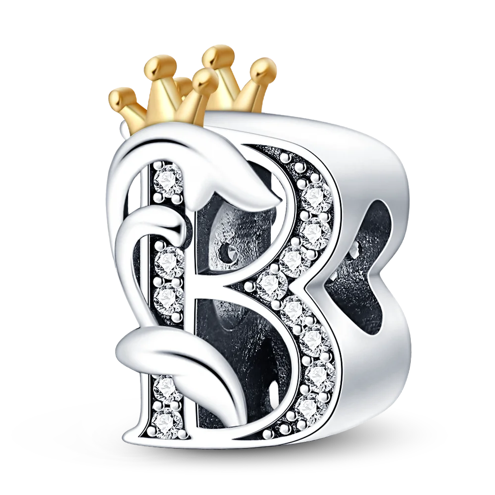 26 Letter silver and Gold Color Pendant Necklace