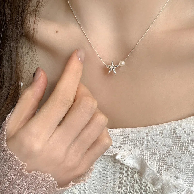 Natural Freshwater Pearl 925 Sterling Silver Necklace
