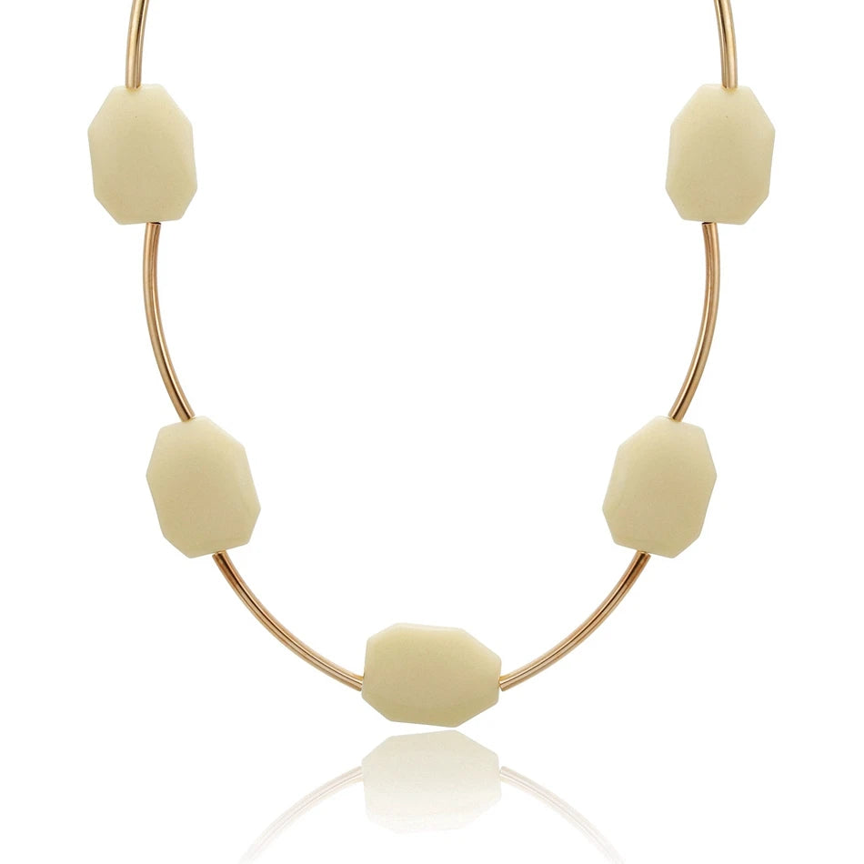 Colourful Wooden Blocks Necklaces & Pendants