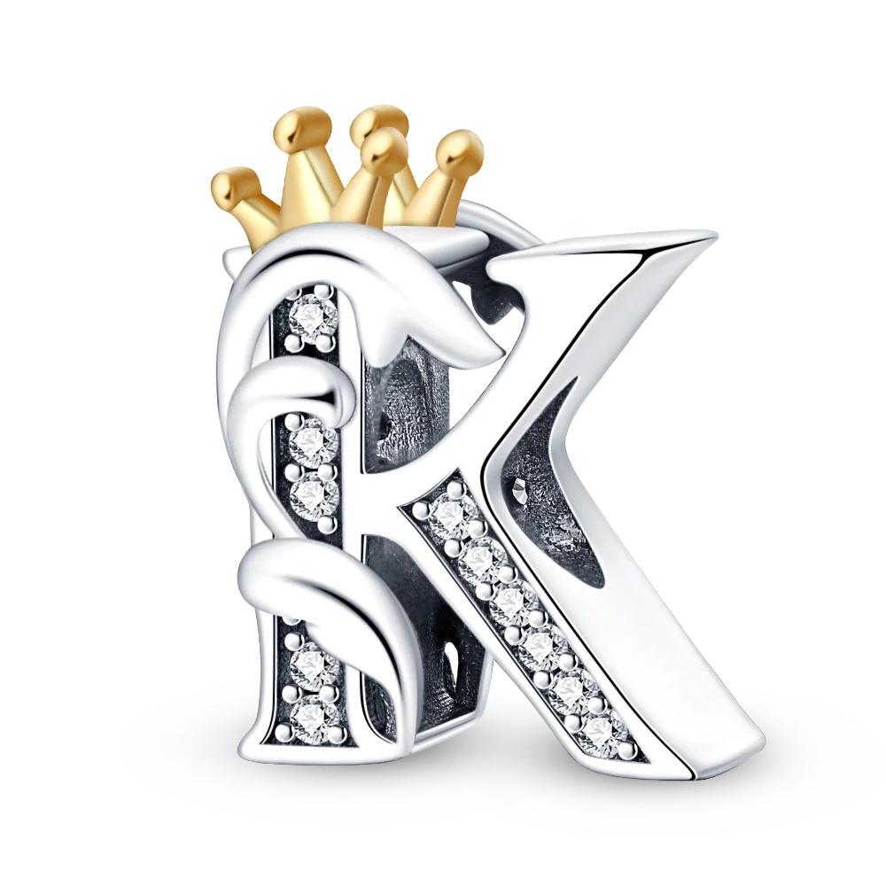 26 Letter silver and Gold Color Pendant Necklace