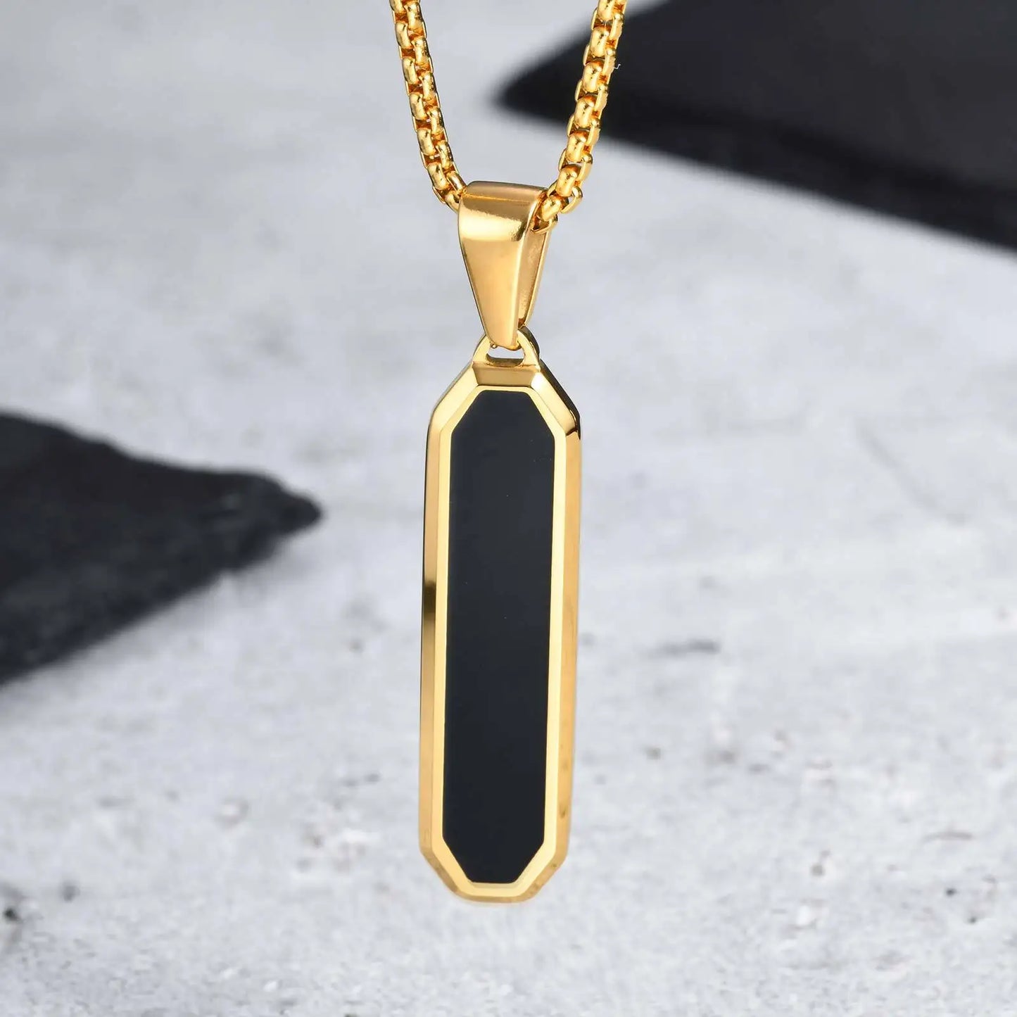 Geometric Square Necklace