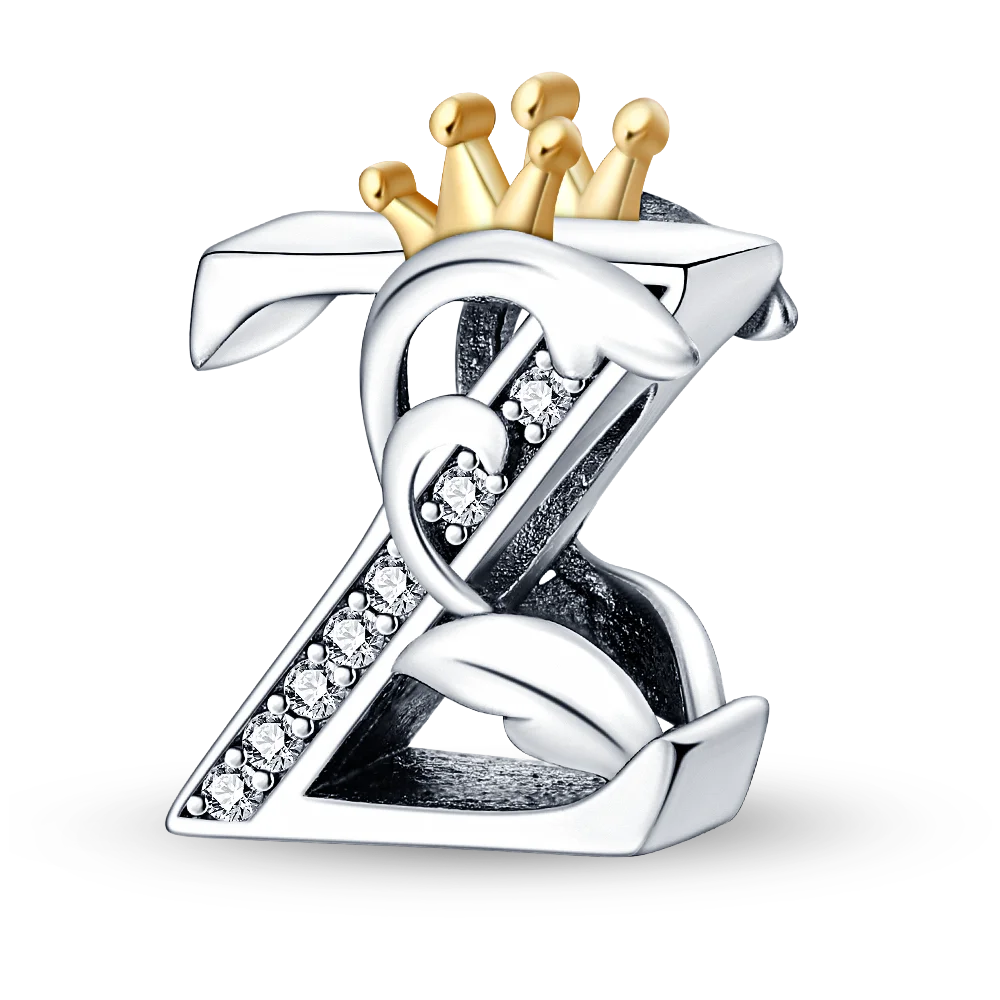 26 Letter silver and Gold Color Pendant Necklace