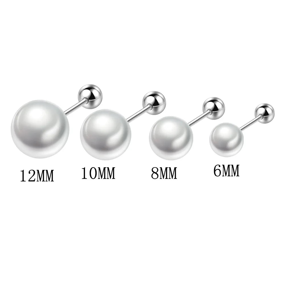 Luxury 925 Sterling Silver Pearls Earrings