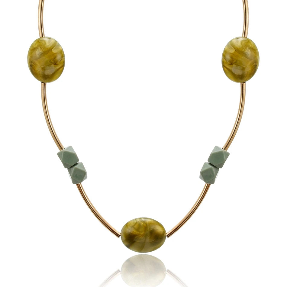 Colourful Wooden Blocks Necklaces & Pendants